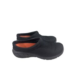 Merrell Women Black Mesh Slip On Mule Clogs Comfort Walking Nursing Shoes Size 8